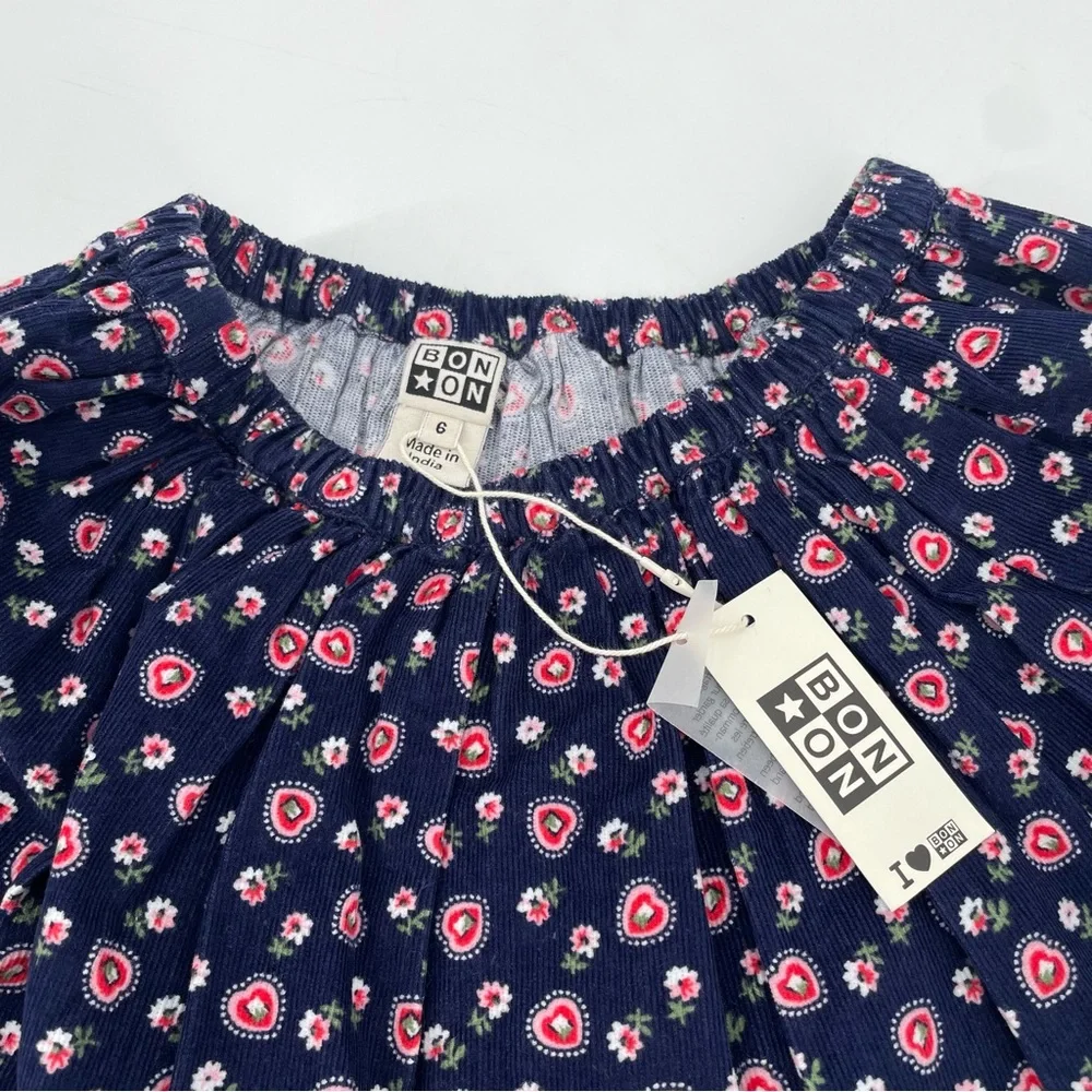 BONTON NWT Framboise Floral Valentines Day Heart Skirt - Picture 5 of 7